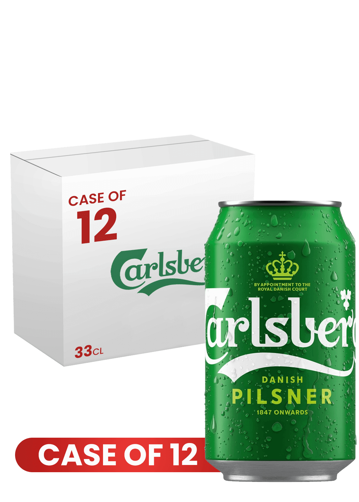 Carlsberg Can 33 CL X 12 Case Beer Discount UAE