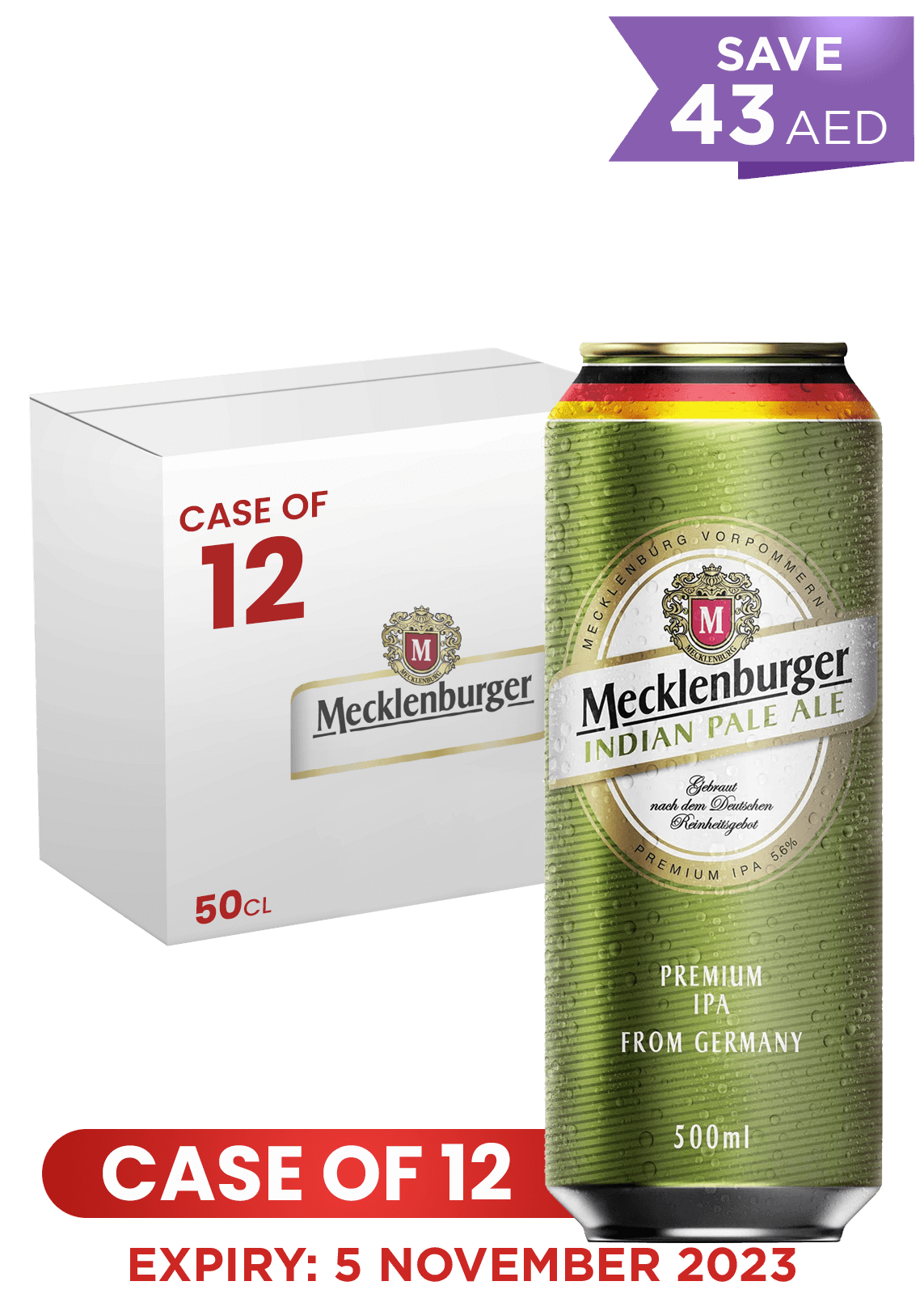 Mecklenburger Beer Case 50cl x 12 cans Great Deals in UAE