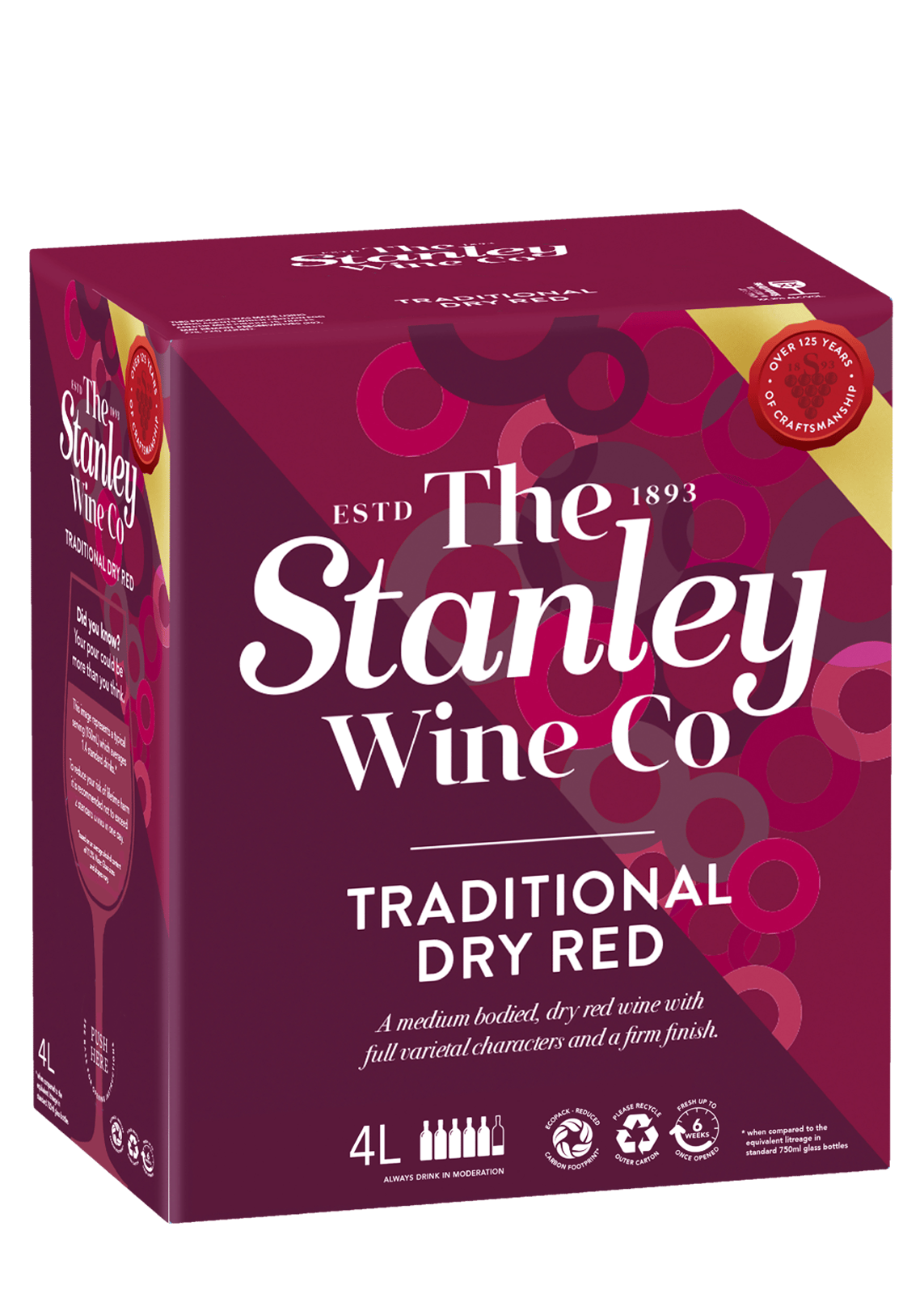 Buy Stanley Claret Traditional Dry Red Wine (4 Litre) Online in Abu Dhabi &  Al Ain