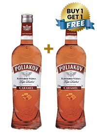 Poliakov Caramel Vodka 70 Cl (Buy 1 Get 1 Free)