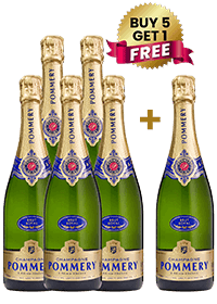 Pommery Brut Royal Kosher 75Cl (Buy 5 Get 1 Free)