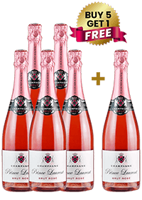 Prince Laurent Brut Rose Champagne 75Cl (Buy 5 Get 1 Free)