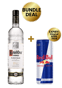 1 Btl Ketel One Vodka 1Ltr + 1 Red Bull Reg. Cans 25 Cl