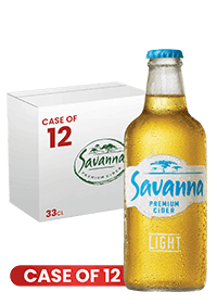 Savanna Light Cider Btl 33Cl X 12 Case