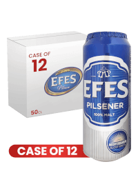 Efes Pilsner Can 50 CL X 12 Case