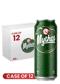 Mythos Beer Can 50 Cl X 12 Case