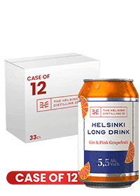 Helsinki Long Drink Pink Grapefruit Can 33Cl X 12 Case