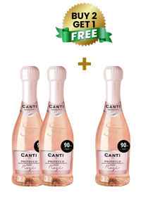 Canti Prosecco Doc Rose Extra Dry Millesimato 20Cl (Buy 2 Get 1 Free)