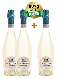 La Baume Sparkling Chardonnay Brut 75Cl (Buy 2 Get 1 Free)