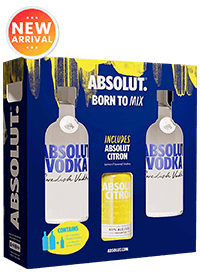 Absolut Blue Vodka 1L Twin Pack + Absolut Citron 37.5Cl PROMO