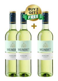 Weinbiet Riesling Classic 75cl Buy 2 Get 1 Free)