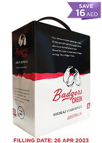 Badgers Creek Shiraz Cab Red 3Lt PROMO