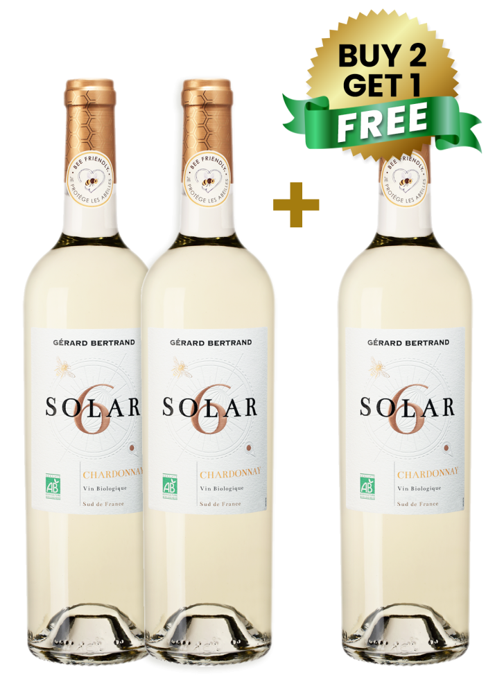 Gerard Bertrand Solar 6 Chardonnay Vin Biologique 75Cl (Buy 2 Get 1 Free)