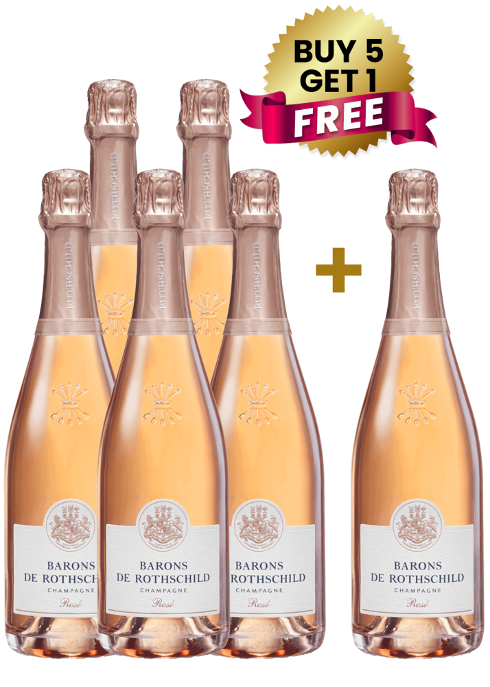 Barons De Rothschild Champagne Rose 75Cl (Buy 5 Get 1 Free)