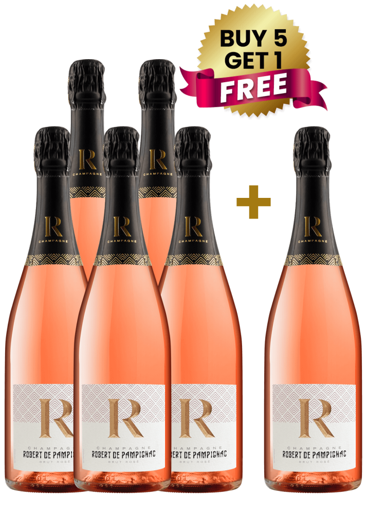 Robert De Pampignac Brut Rose 75Cl (Buy 5 Get 1 Free)