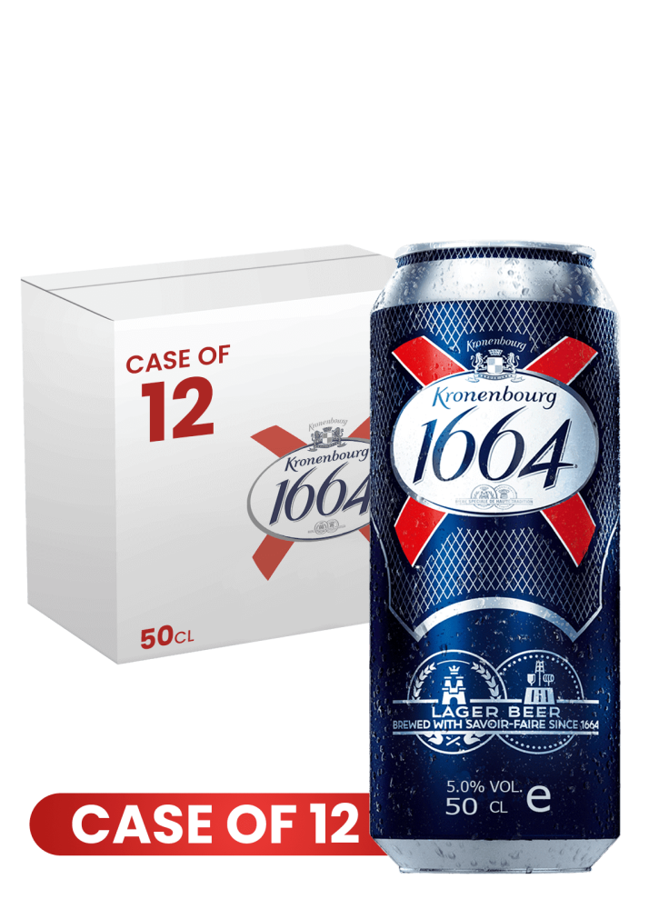 Kronenbourg 1664 Can 50 CL X 12 Case