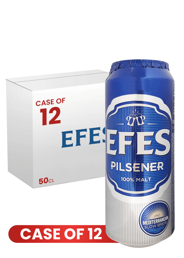 Efes Pilsner Can 50 CL X 12 Case