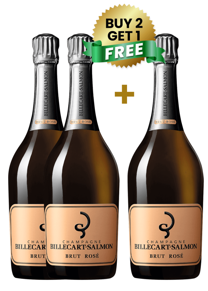 Billecart Salmon Brut Rose 75cl (Buy 2 Get 1 Free)