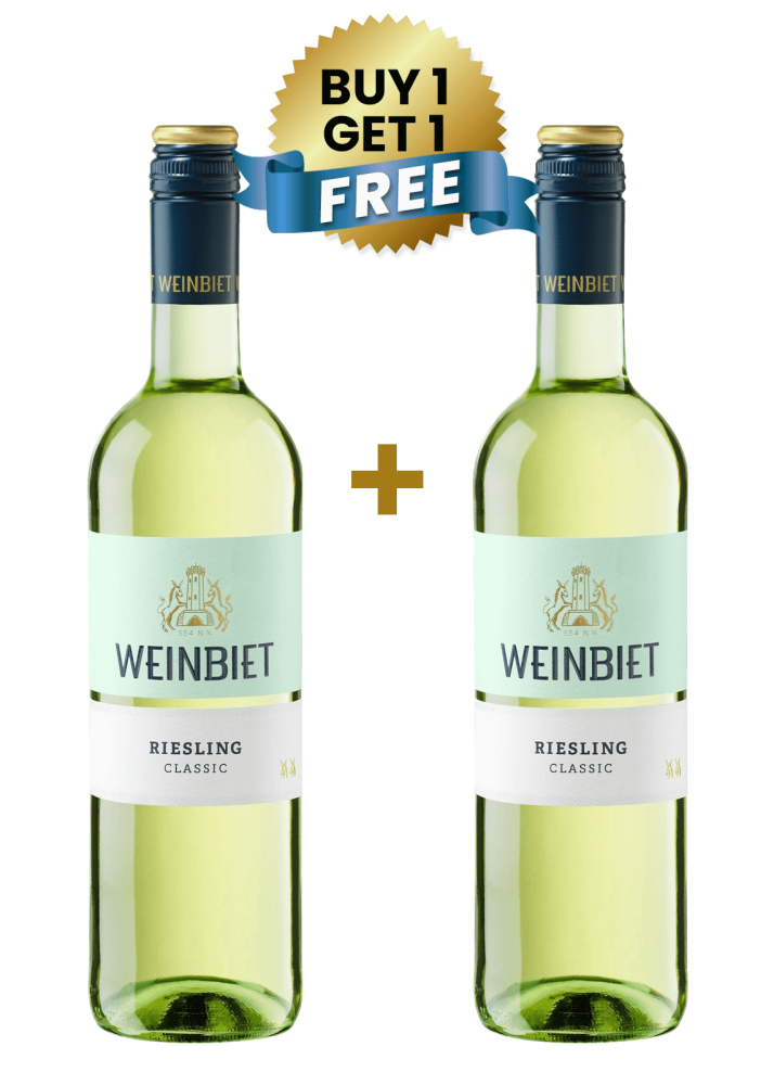 Weinbiet Riesling Classic 75cl (Buy 1 Get 1 Free)