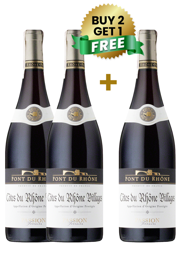 Pont Du Rhone Cotes Du Rhone Passion Terroirs 75Cl (Buy 2 Get 1 Free)