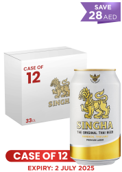 Singha Beer Can 33 CL X 12 Case