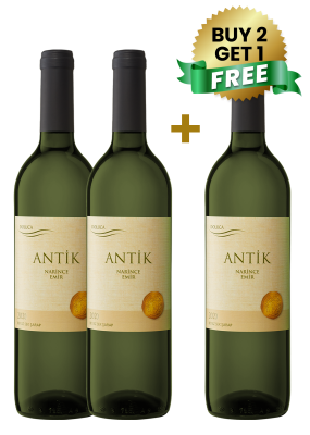 Doluca Antik Narince Emir Dry White 75cl (Buy 2 Get 1 Free)