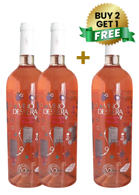 Vino Dessera Purnese Blush Dry Rose 75cl (Buy 2 Get 1 Free)