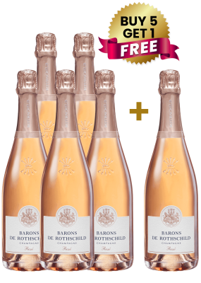 Barons De Rothschild Champagne Rose 75Cl (Buy 5 Get 1 Free)