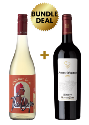 1 Btl With Love From The Cape Chenin Blanc 75Cl + 1 Btl Mouton Cadet Reserve Pessac-Leognan 75Cl