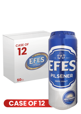 Efes Pilsner Can 50 CL X 12 Case