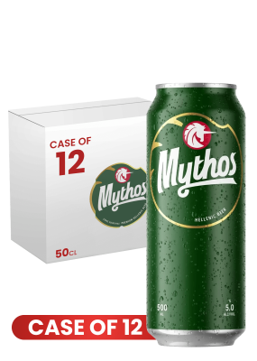 Mythos Beer Can 50 Cl X 12 Case