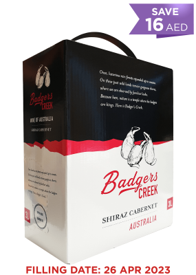 Badgers Creek Shiraz Cab Red 3Lt PROMO