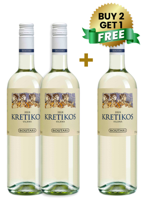 Boutari Kretikos Vilana White 75Cl (Buy 2 Get 1 Free)