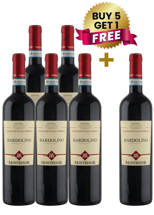 Montresor Le Banche Di S. Lorenzo Bardolino Dop 75Cl (Buy 5 Get 1 Free)