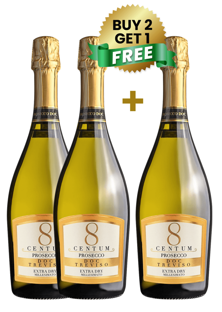 8 Centum Prosecco Doc Treviso Millesimato Extra Dry 75Cl Buy 2 Get 1 Free