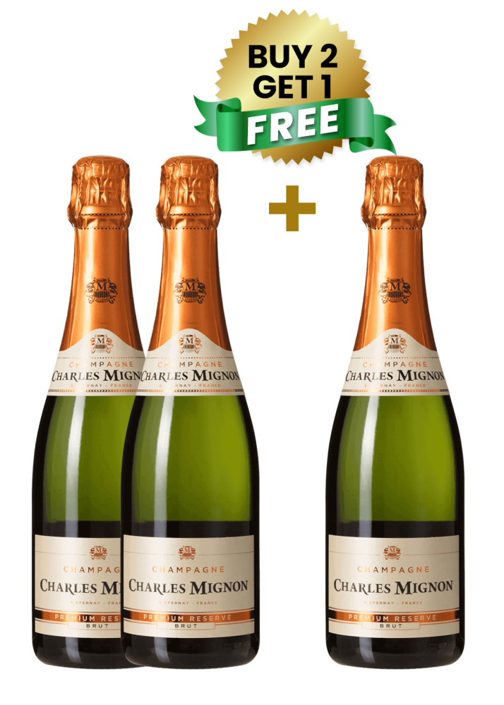 Charles Mignon Premium Reserve Brut 37.5Cl (Buy 2 Get 1 Free)