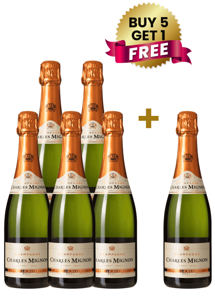 Charles Mignon Premium Reserve Brut 37.5Cl (Buy 5 Get 1 Free)