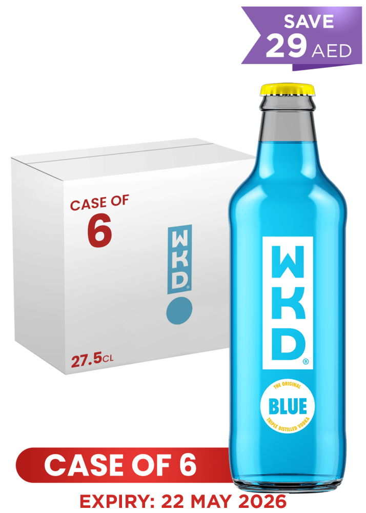WKD VODKA BLUE BOTTLE 27.5 CL X 6 Promo
