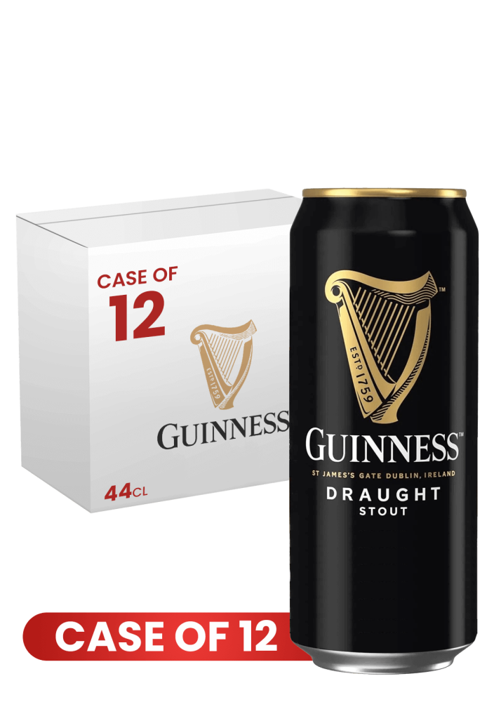 Guinness Draught Beer Can 44 CL X 12 Case