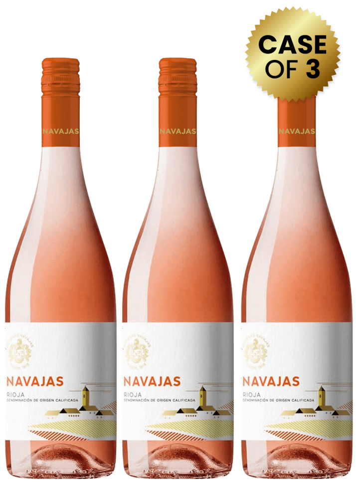 3 Bottles Navajas Rioja Rosado 75 Cl Promo