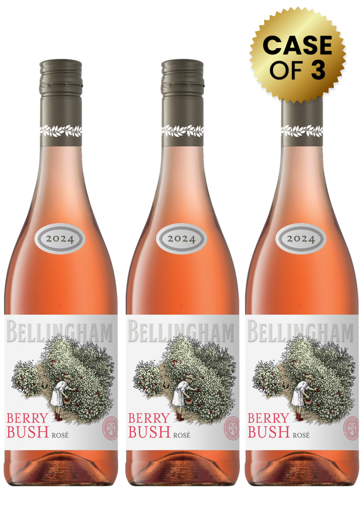 3 Bottles Bellingham Berry Bush Rose 75Cl Promo