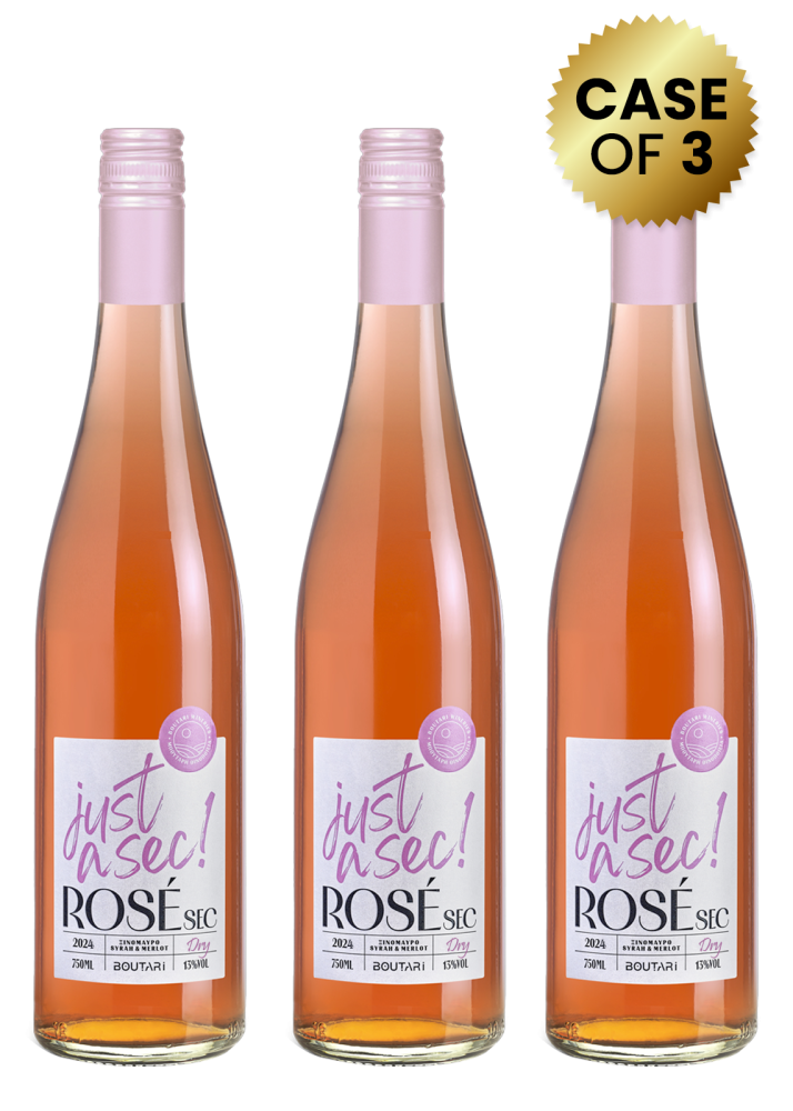 3 Bottles Boutari Rose Sec 75Cl Promo