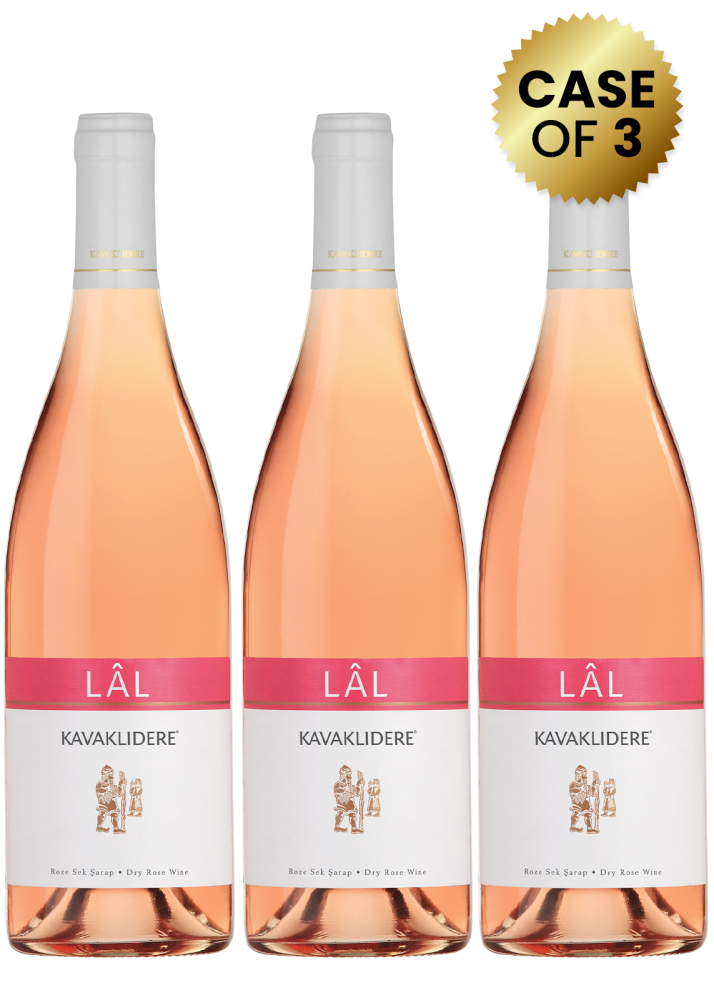 3 Bottles Kavaklidere Lal Dry Rose 75cl Promo