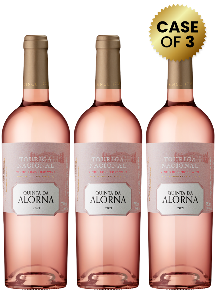 3 Bottles Quinta Da Alorna Touriga Nacional Vinho Rose 75 Cl Promo