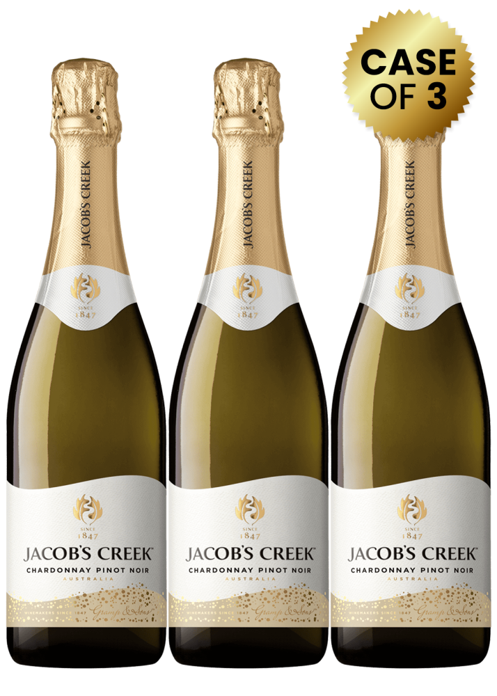 3 Bottles Jacob's Creek Sparkling Chardonnay Pinot Noir 75 Cl Promo