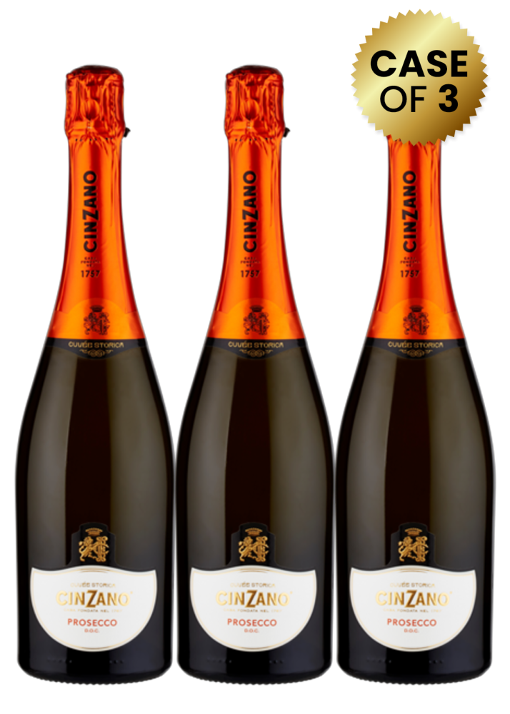 3 Bottles Cinzano Prosecco 75Cl Promo