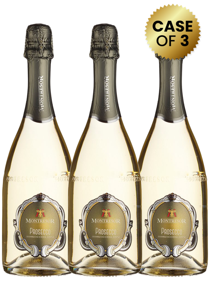 3 Bottles Montresor Prosecco Dop Extra Dry 75Cl Promo