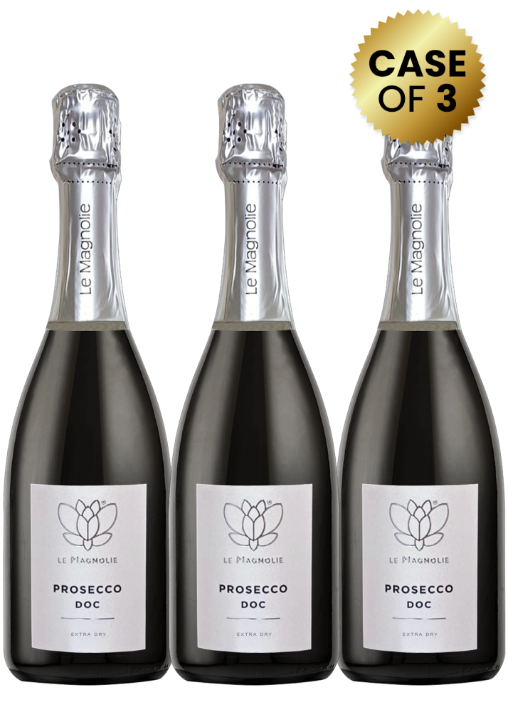 3 Bottles Le Magnolie Prosecco Spumante Doc Extra Dry 75Cl Promo