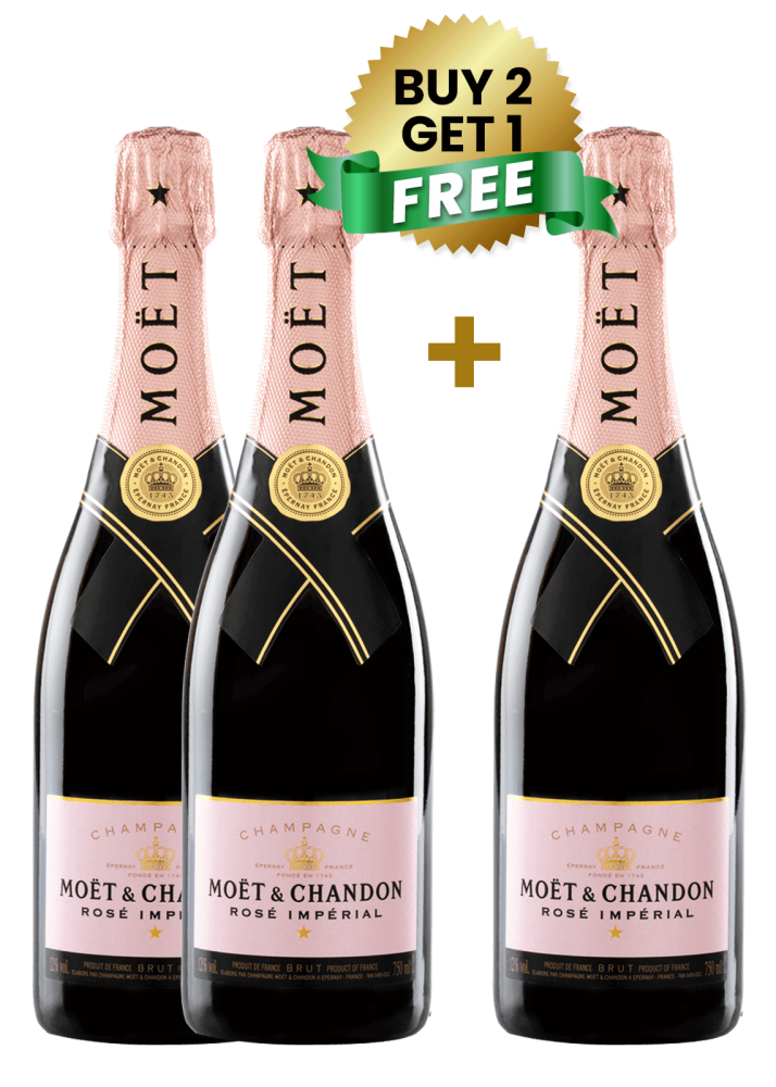 Moet & Chandon Rose Imperial 75Cl (Buy 2 Get 1 Free)