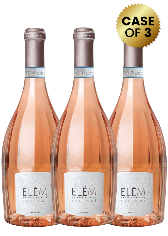 3 Bottles Elem Special Edition La Femme Langhe Rosato 75Cl Promo